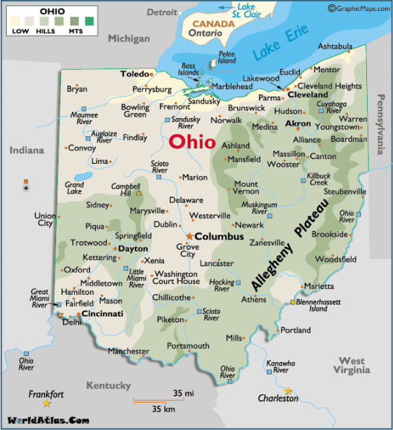 Ohio Geography - Ohio the Beautiful